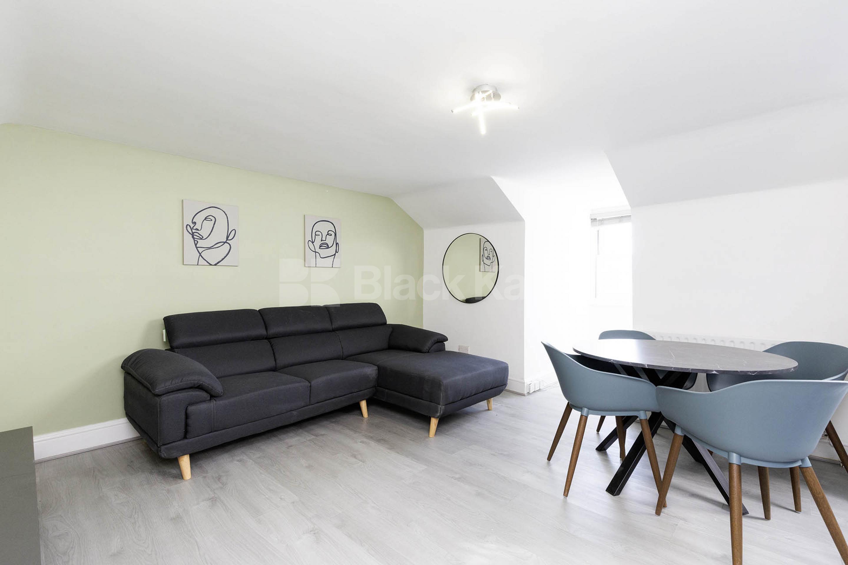 refurbished split level top floor 1 bedroom property in Clapton Thistlewaite Road, Clapton E5